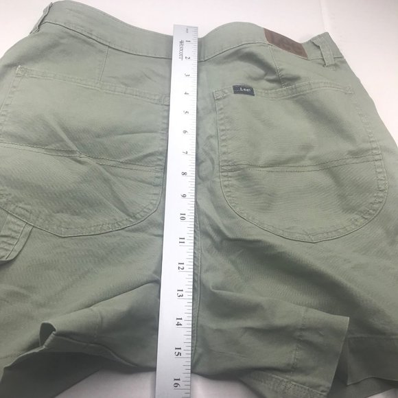 Lee Women's 14M Hi-Rise Regular Fit Deeplichengreen Utility Short New With Tags - Picture 12 of 13